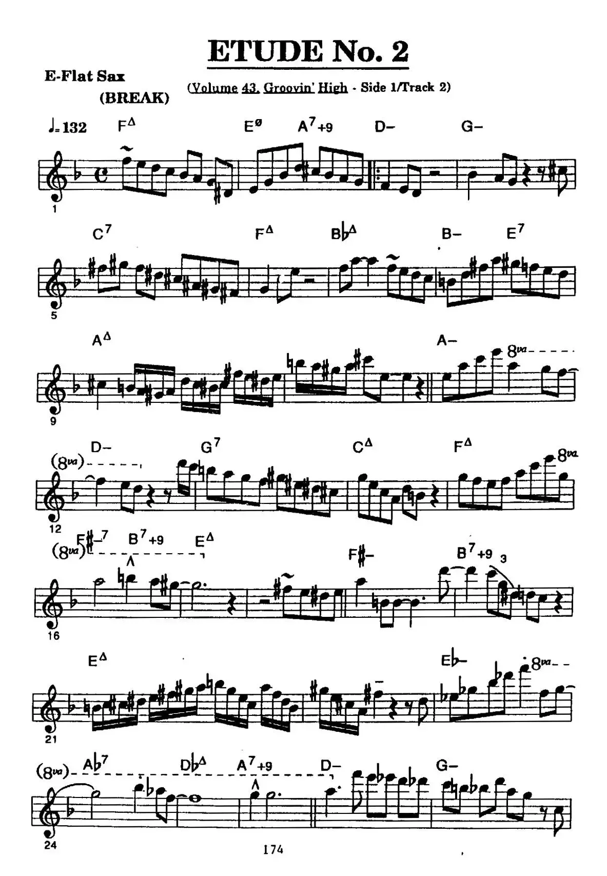 ETUDE No.2（中音萨克斯超吹练习曲）