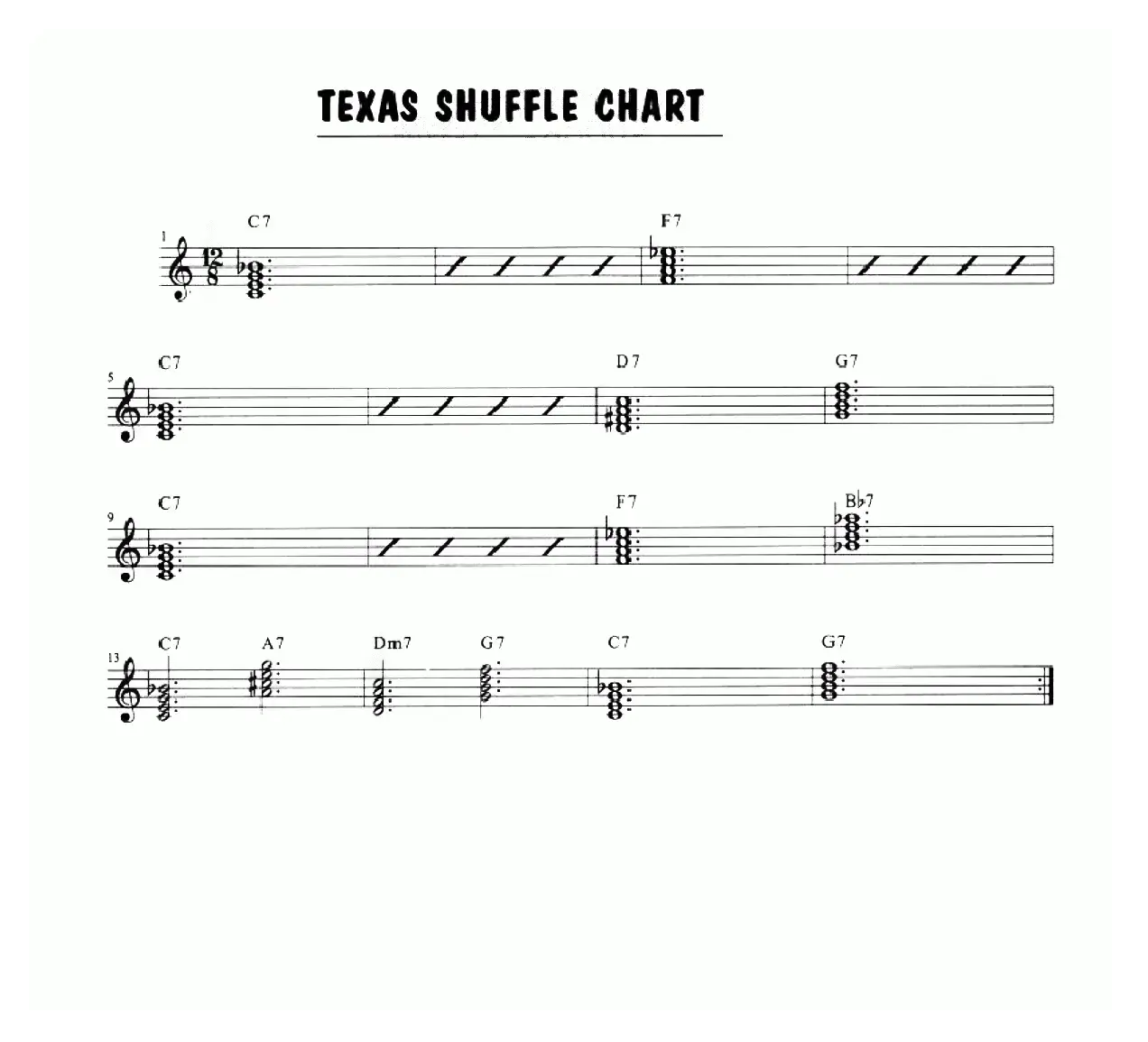 Texas Shuffle Chart