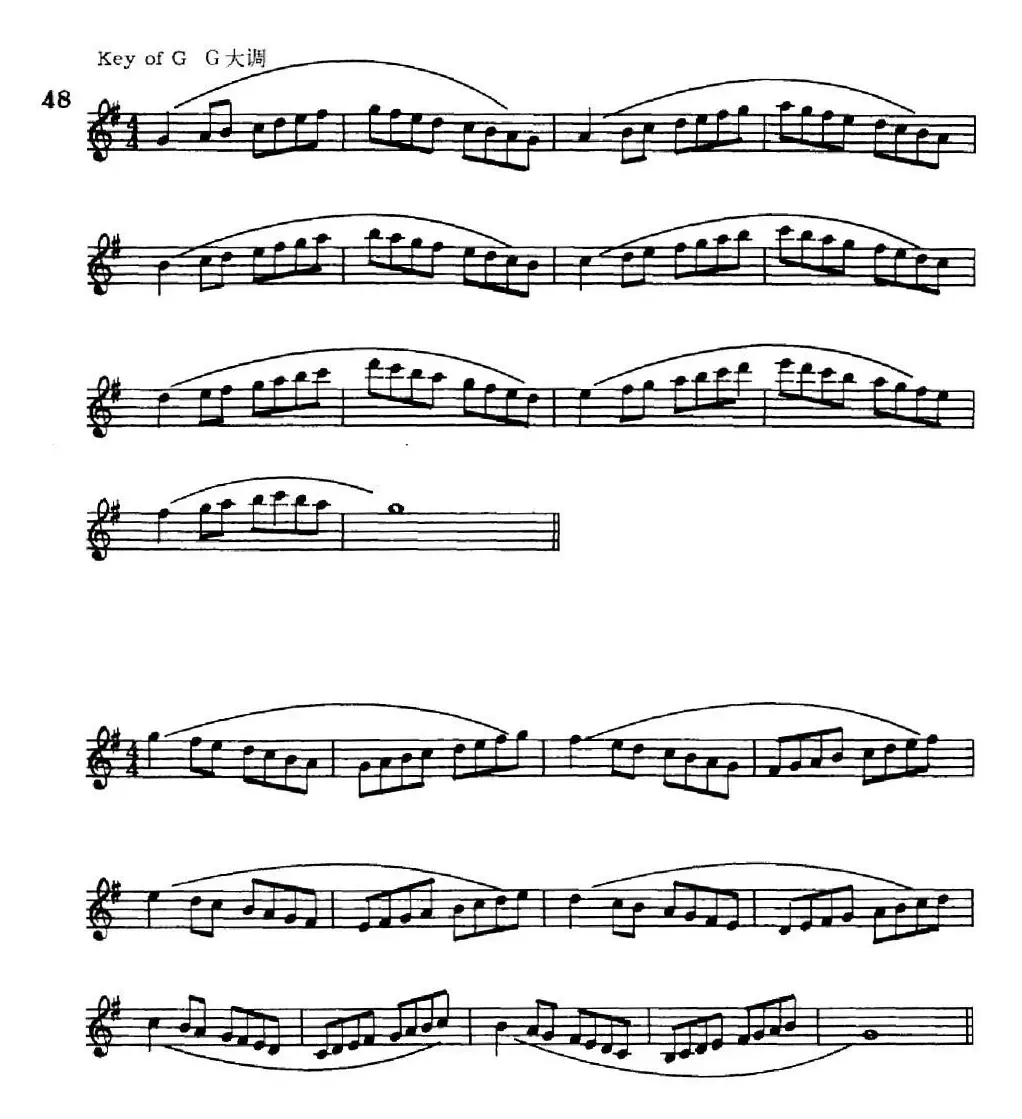 萨克斯演奏教程第一节（大调音阶-守调变奏P41—55）