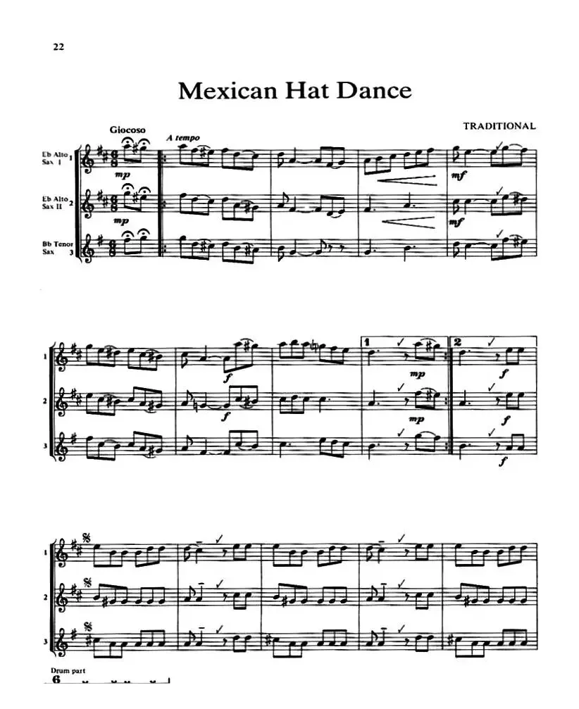 Mexican Hat Dance（三重奏）