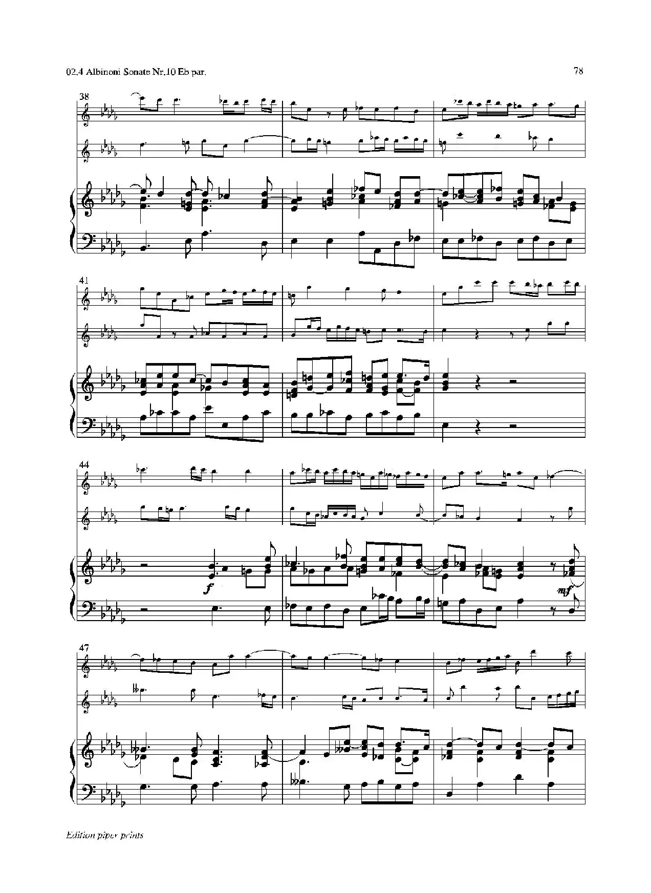 Sonate Nr.10（中音萨克斯二重奏+管风琴）