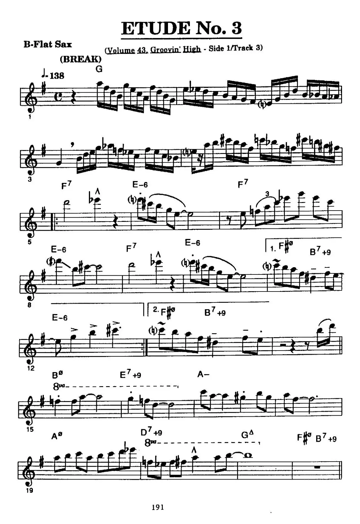 ETUDE No.3（高音萨克斯超吹练习曲）