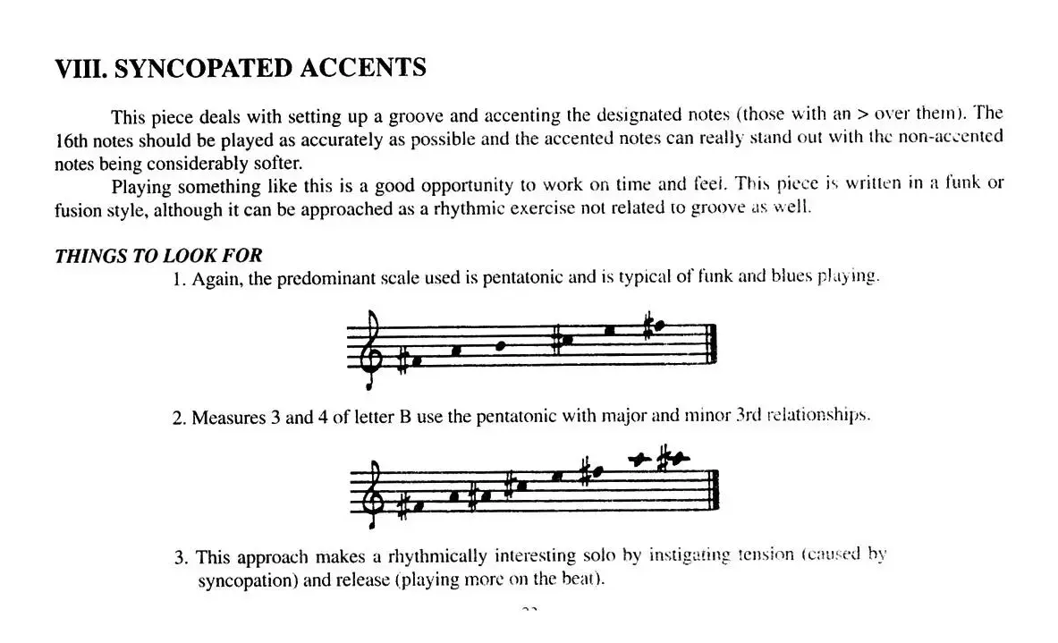 SYNCOPATED ACCENTS