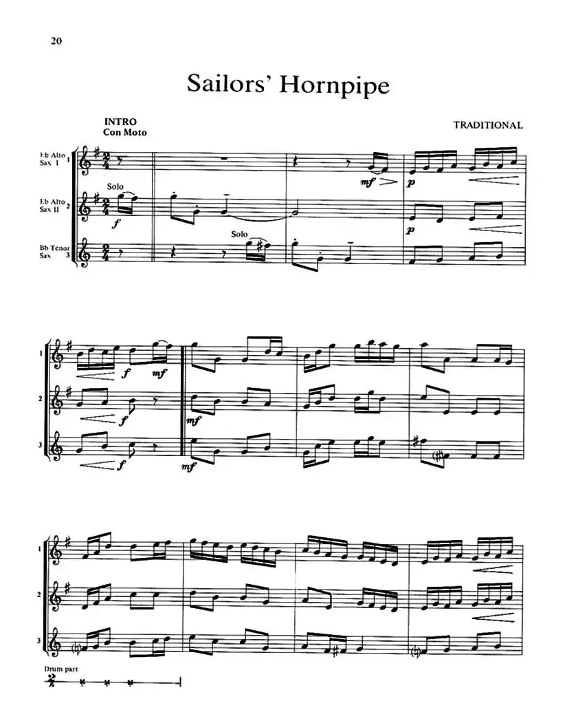 Sailors' Hornpipe（三重奏）