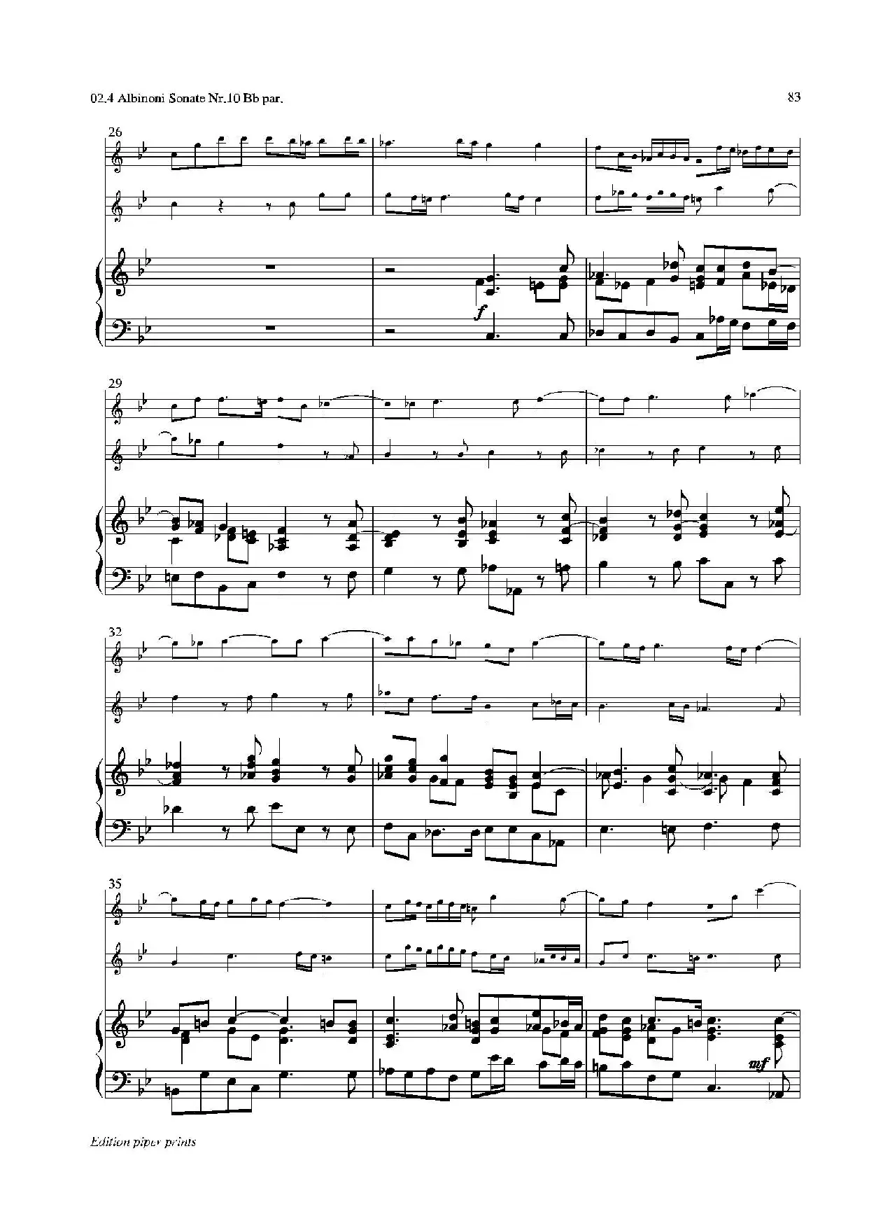 Sonate Nr.10（次中音萨克斯二重奏+管风琴）