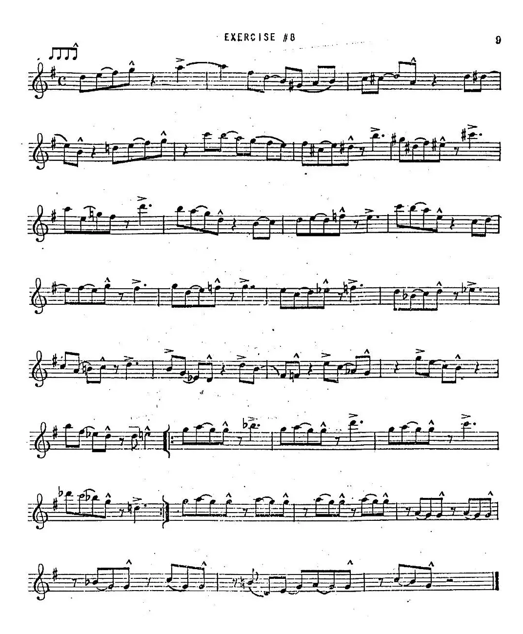 Intermediate Jazz Conception by Lennie Niehaus（20 Jazz Exercises）