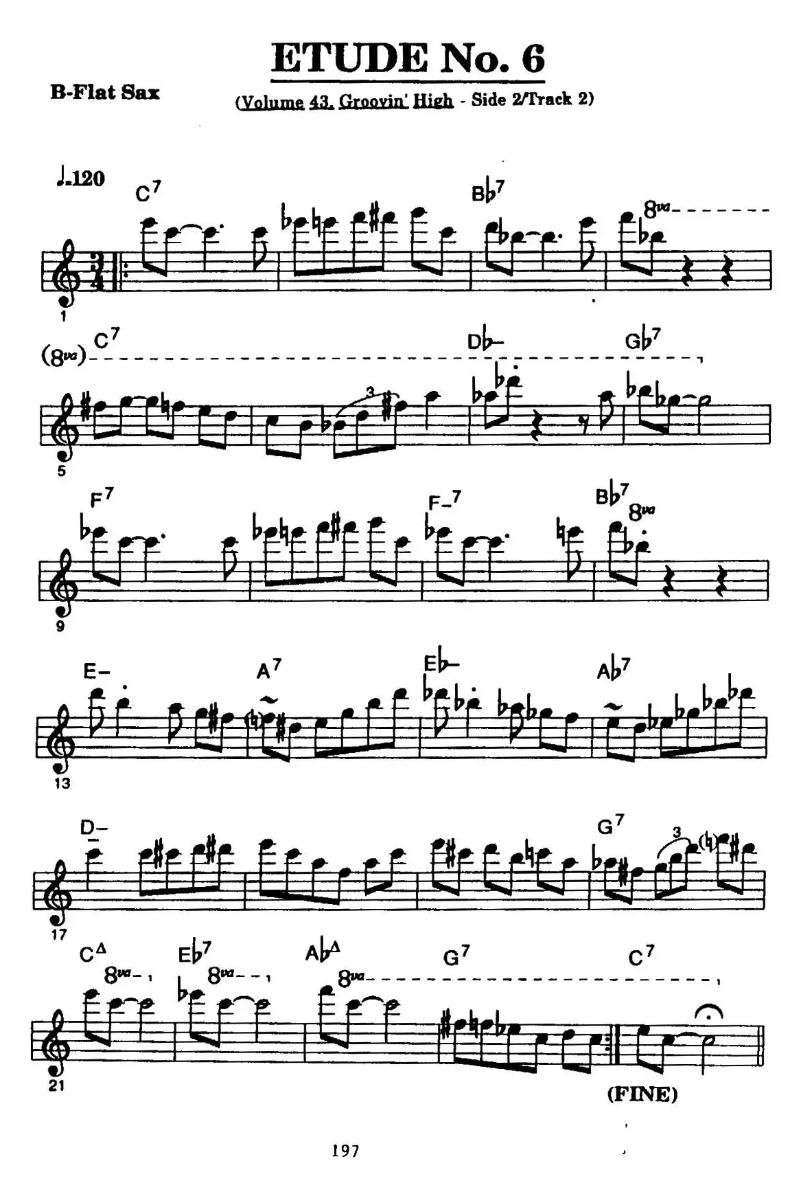 ETUDE No.6（高音萨克斯超吹练习曲）