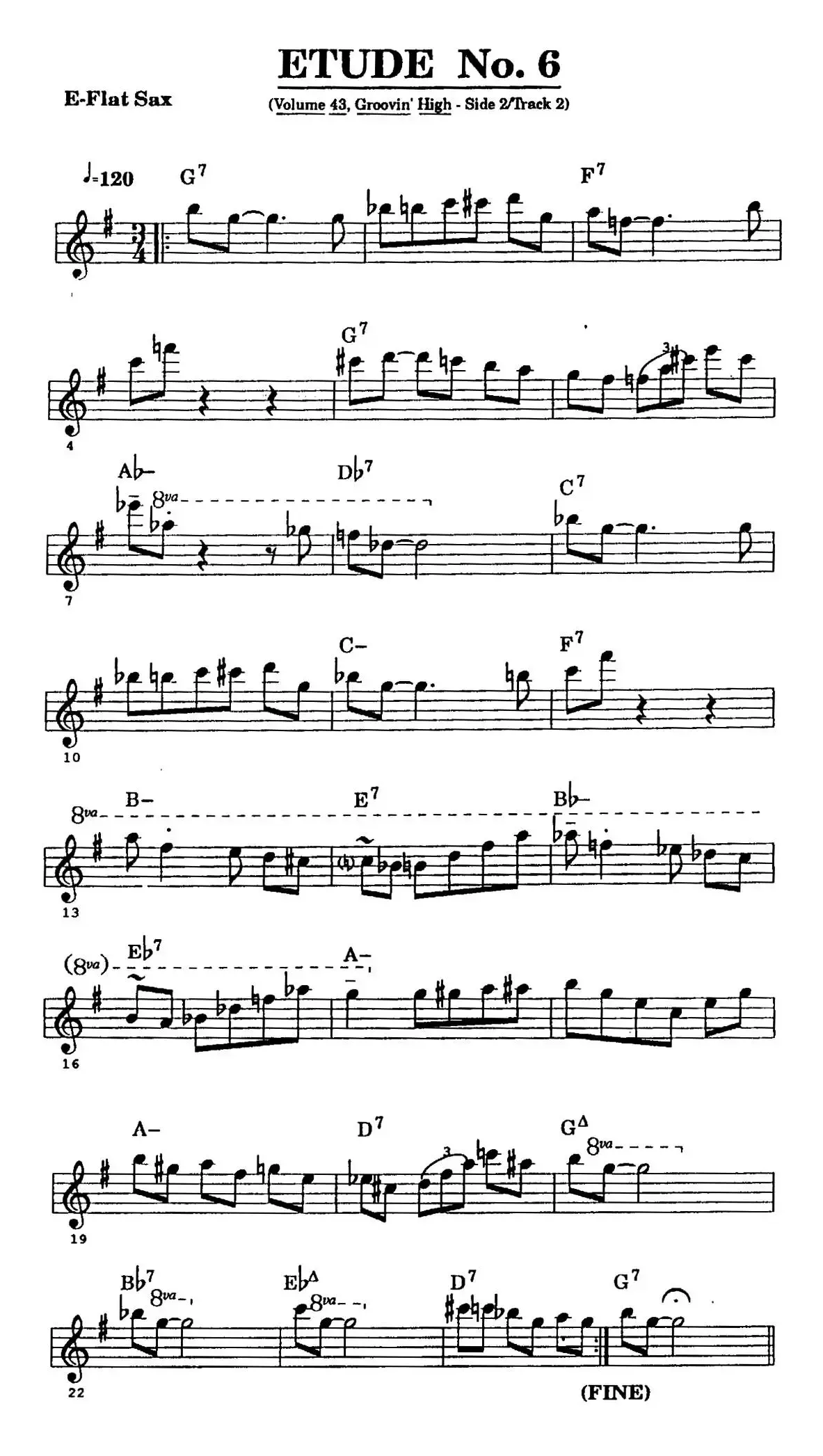 ETUDE No.6（中音萨克斯超吹练习曲）