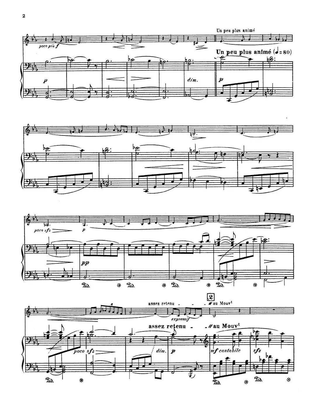 Choral vari Op.55（萨克斯+钢琴伴奏）