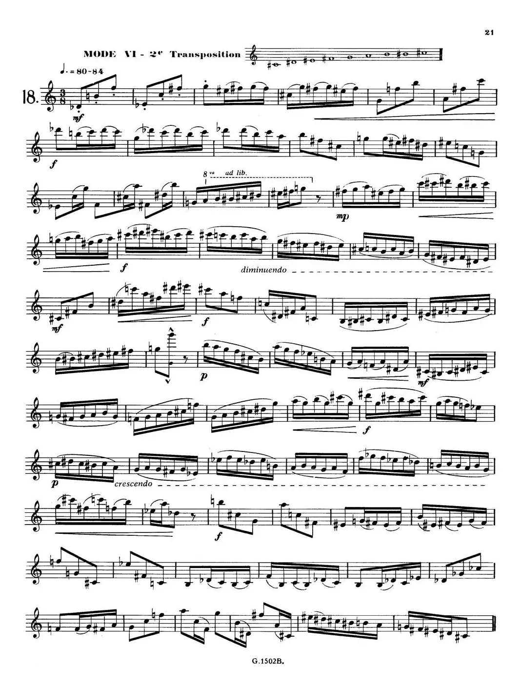 拉库尔萨克斯管练习曲28首（16—20）