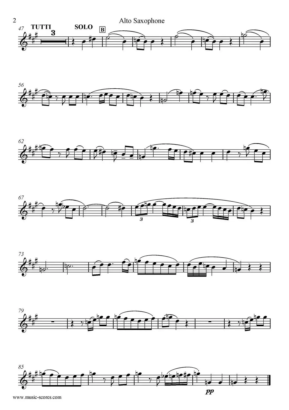 Mozart：Concerto KV495 No.4-2st（高音萨克斯）