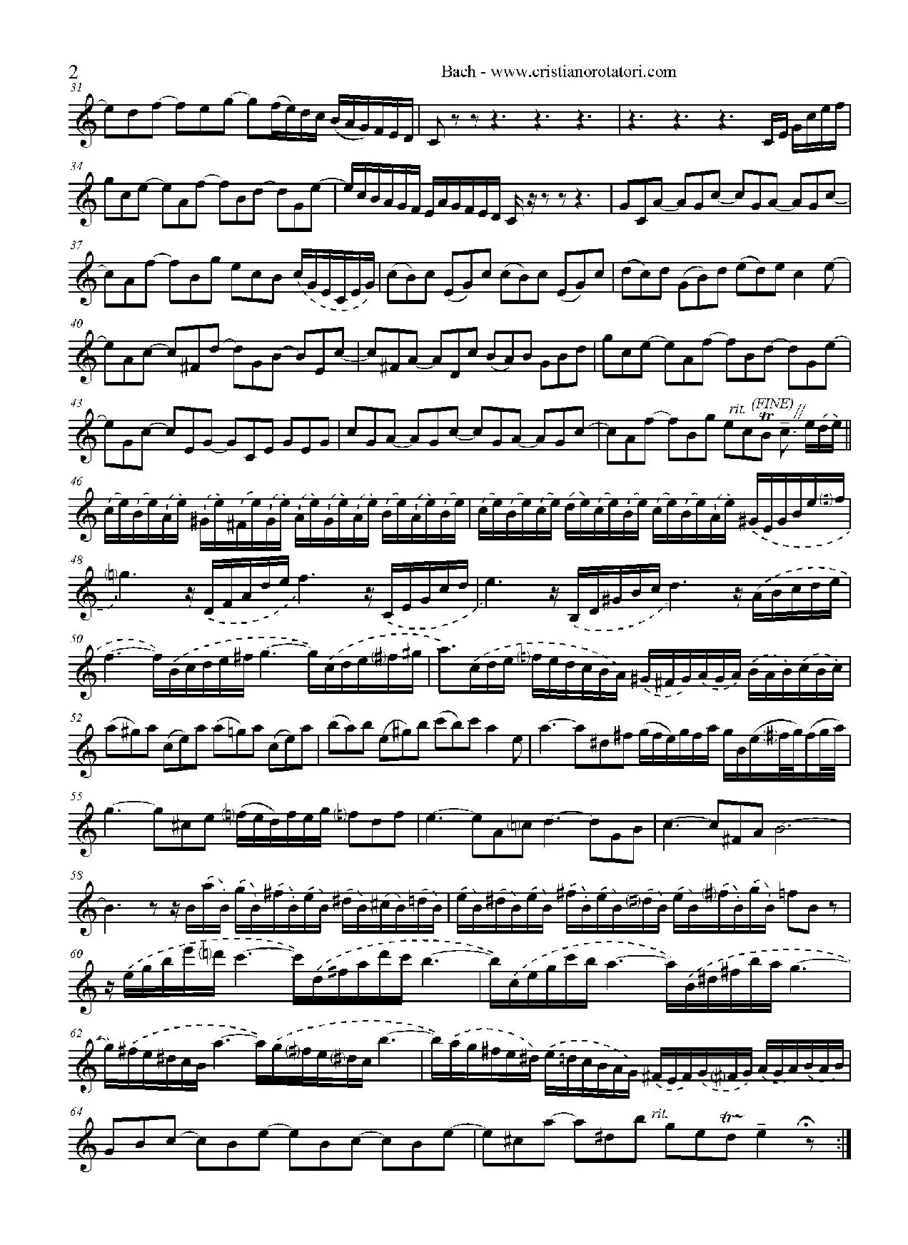 Concerto Brandeburghese（高音萨克斯）