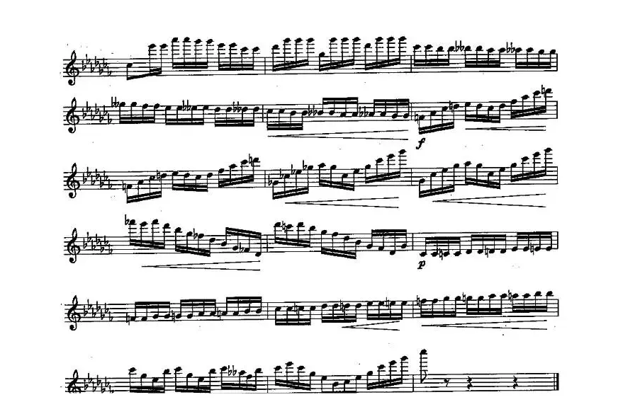 长笛九级考级曲谱（第一、二部分）