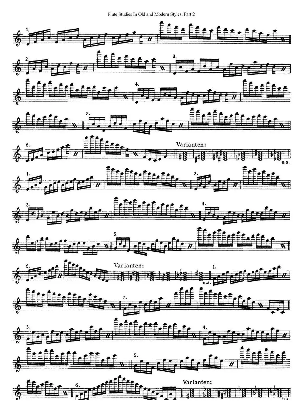 斯勒新老风格长笛练习重奏曲（第二部分）（NO.37）
