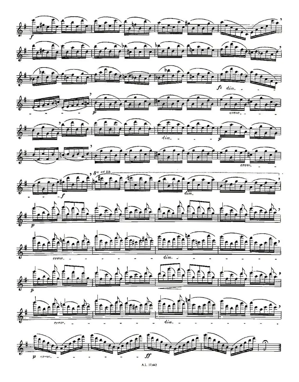 Moyse - 25 Studies after Czerny flute 之19（25首改编自车尔尼作品的练习曲）