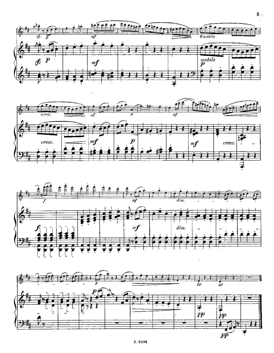 Scherzino（Op.55 No.6）（长笛+钢琴伴奏）