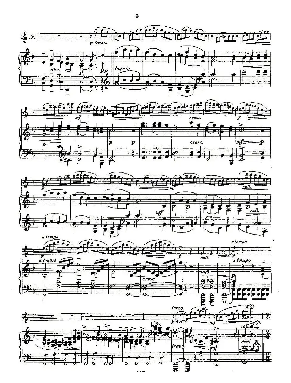 Fantaisies nationales. Op. 59, 1. （长笛+钢琴伴奏）