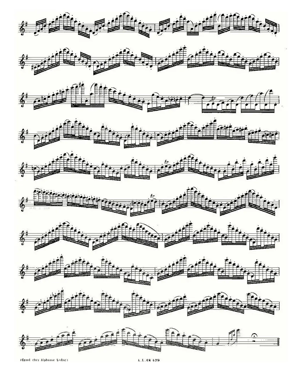 基于维尼亚夫斯基练习曲的10首长笛练习曲之10（Moyse - 10 Studies After Wieniawski）