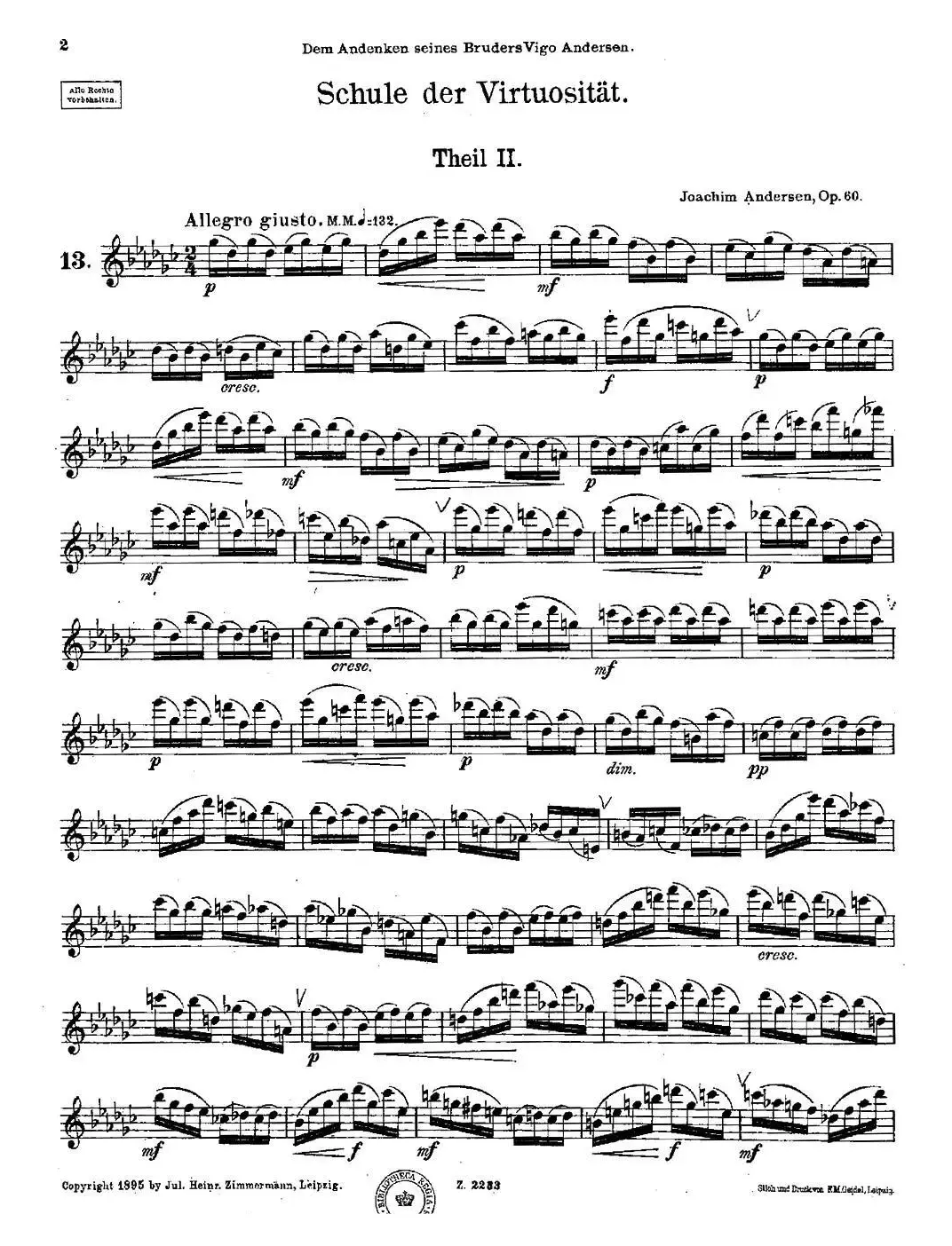 Schule der Virtuosität. Op. 60（13）