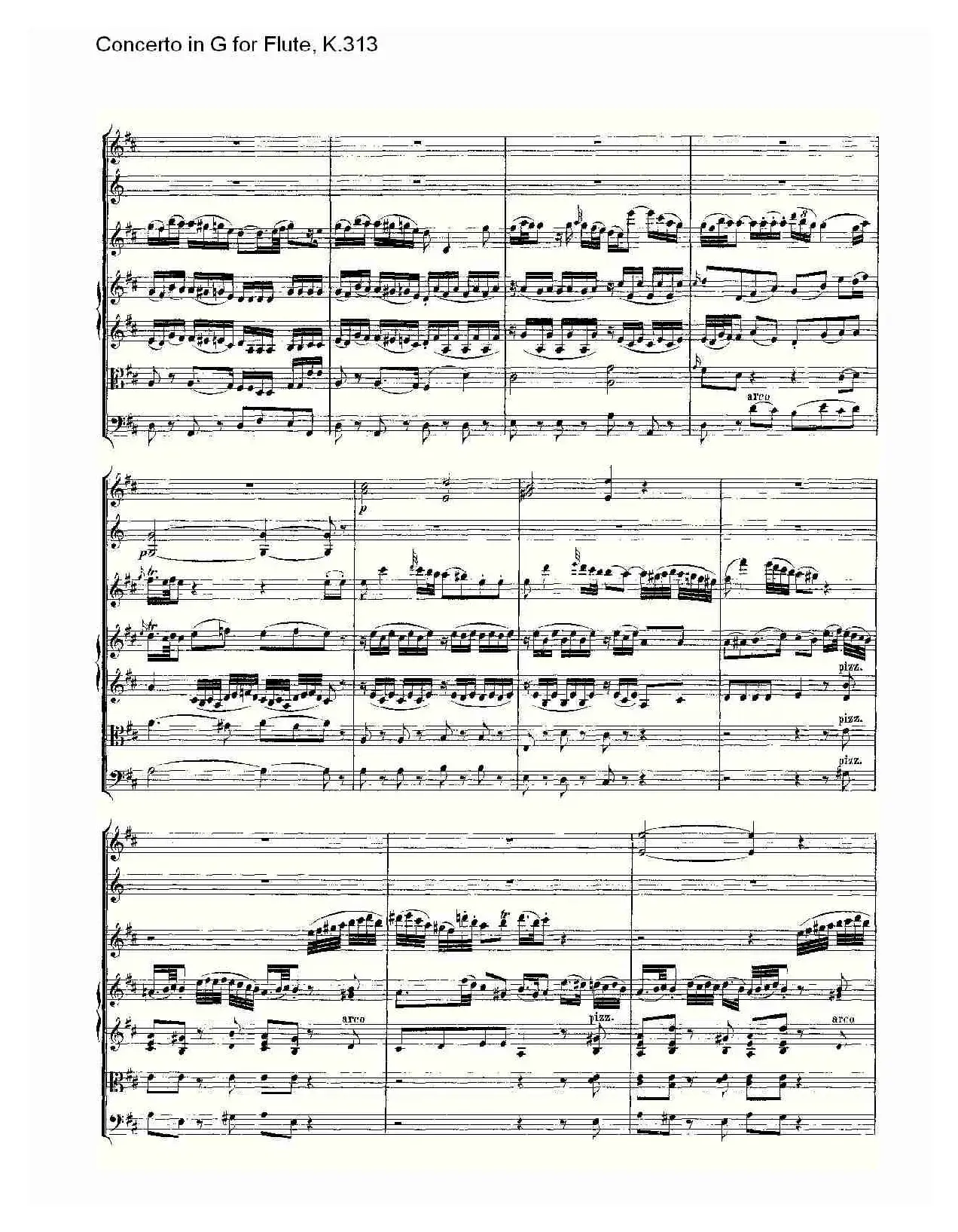 Concerto in G for Flute, K.313（G调长笛协奏曲, K.313）