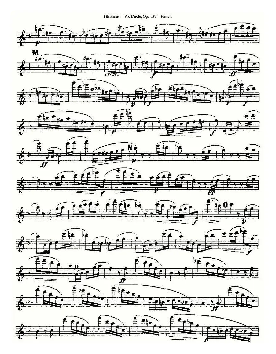 Six Duets, Op.137 之三（二重奏 六首作品 137号）