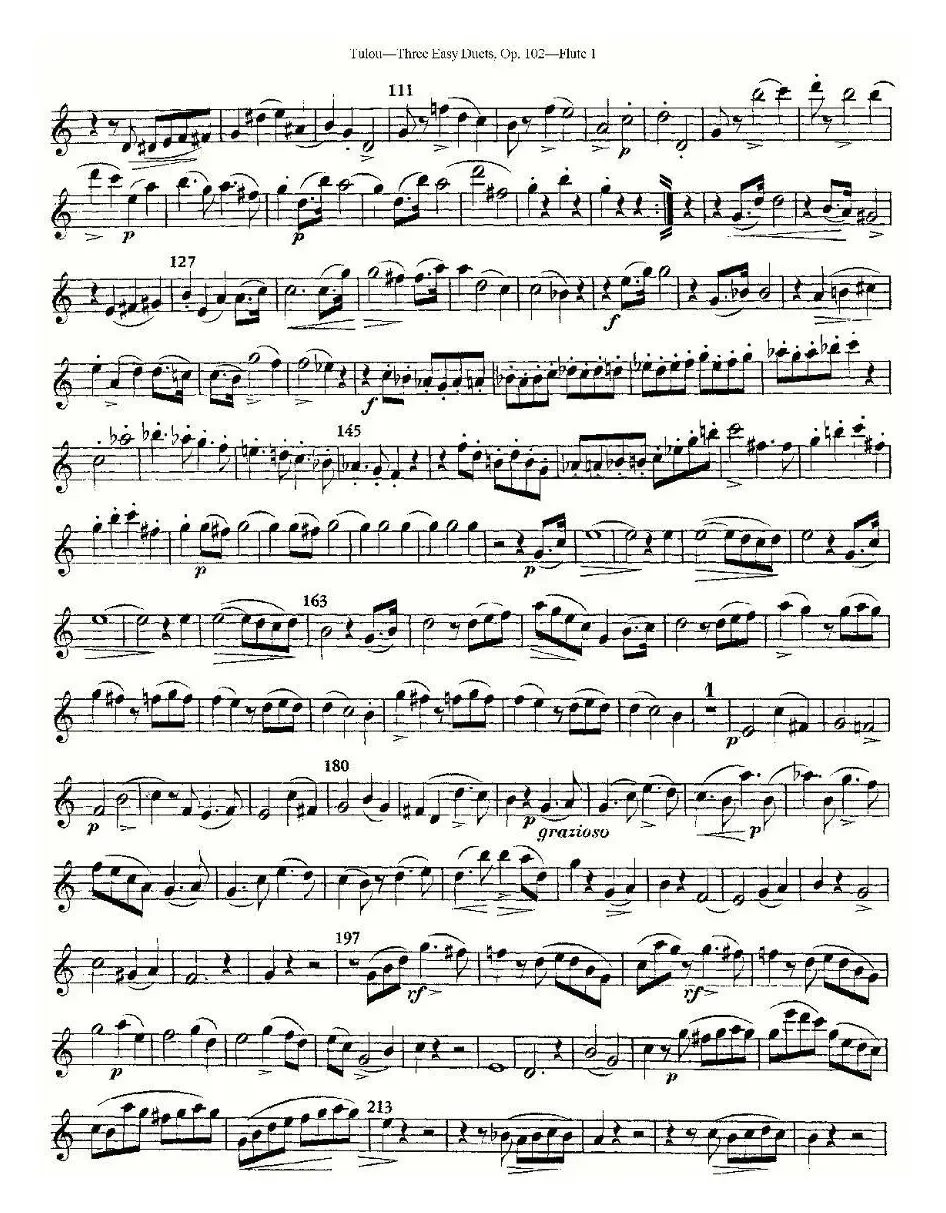 Three Easy Duets,Op.102 之第一长笛（三首简易重奏曲作品102号）