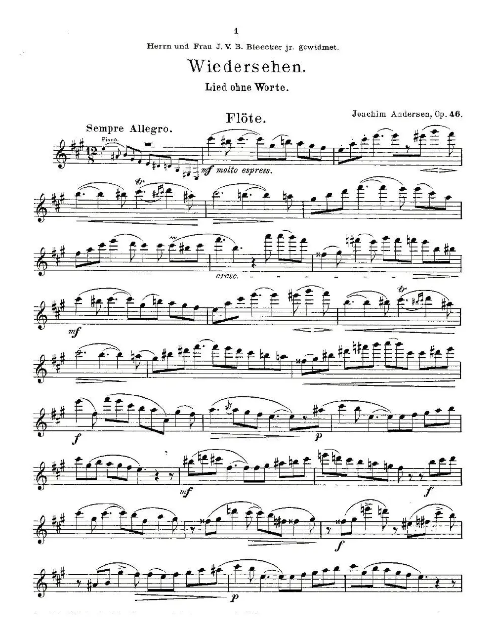 Wiedersehen.Op.46