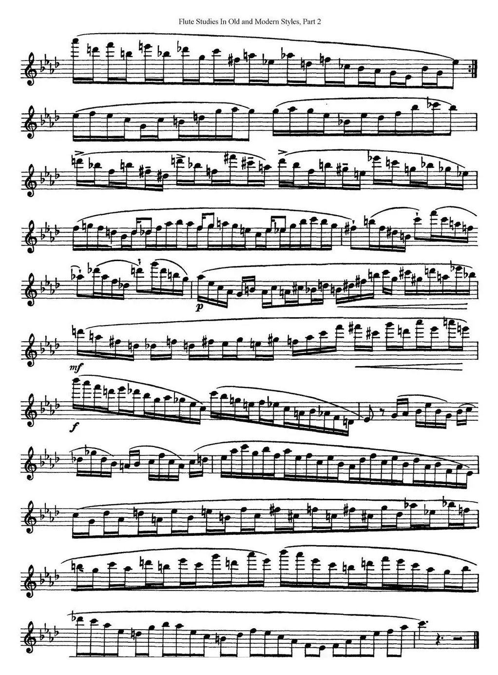 斯勒新老风格长笛练习重奏曲（第二部分）（NO.23-NO.24）