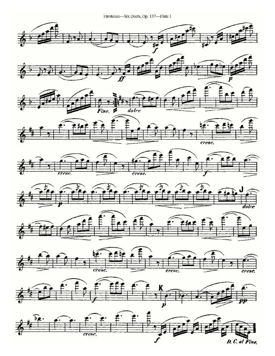 Six Duets, Op.137 之四（二重奏 六首作品 137号）