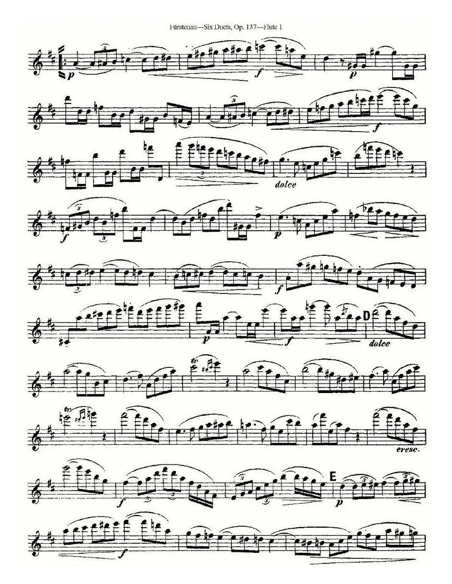 Six Duets, Op.137 之四（二重奏 六首作品 137号）