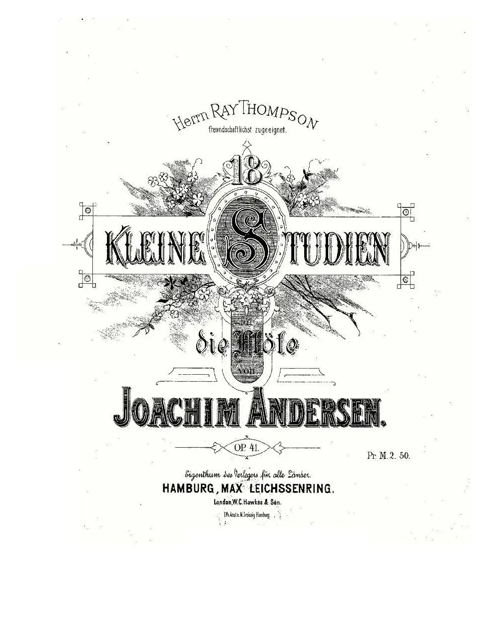 18 kleine Studien.Op.41