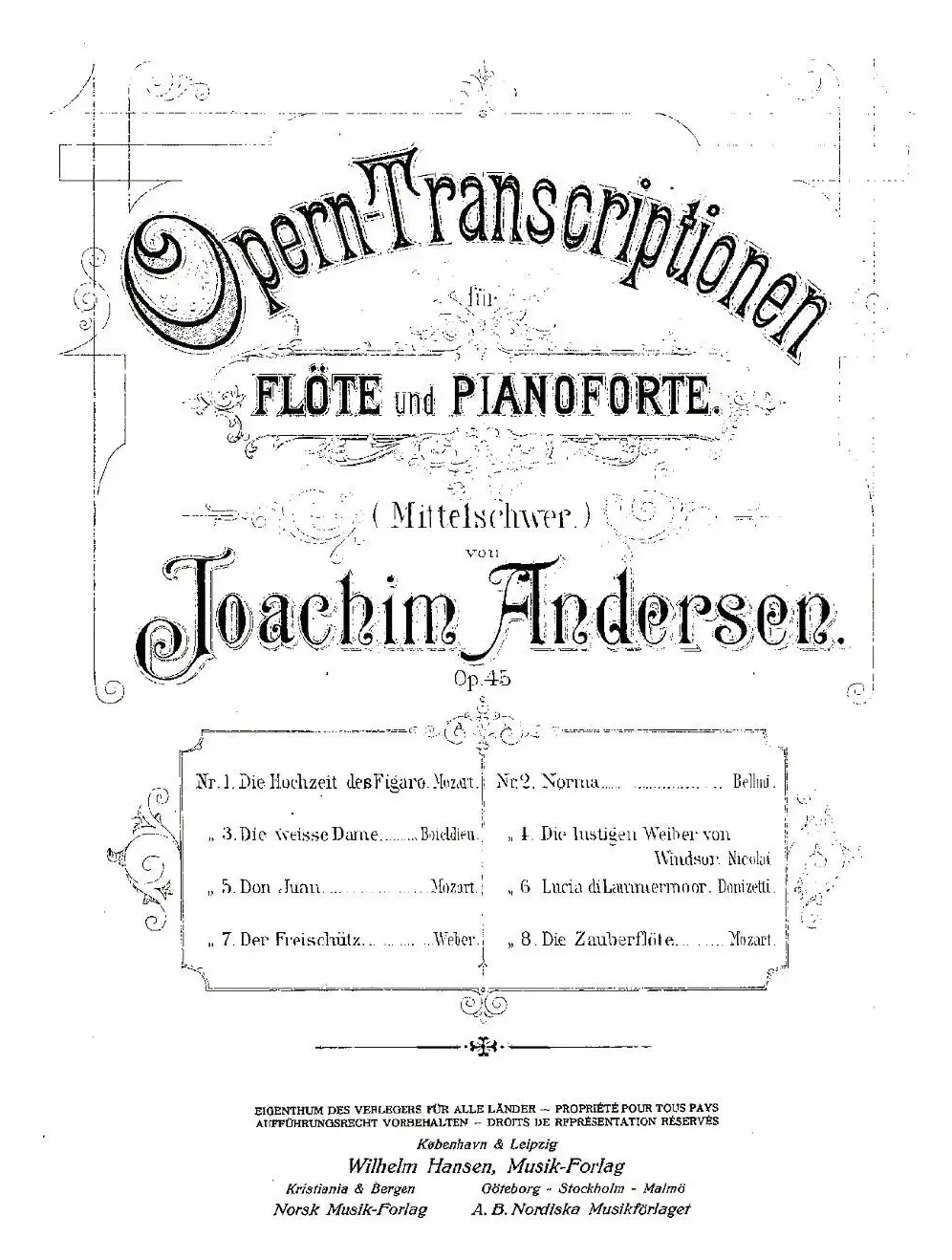 Opern-Transcriptionen.Op.45-2