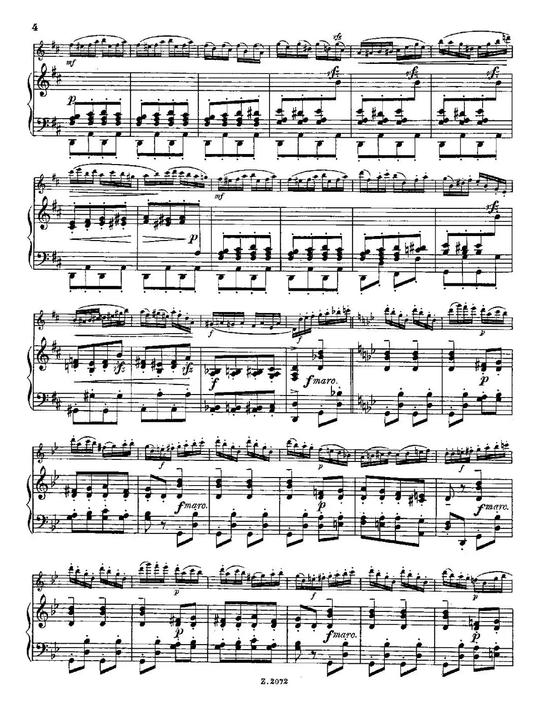 Die Mühle（Op.55 No.4）（长笛+钢琴伴奏）
