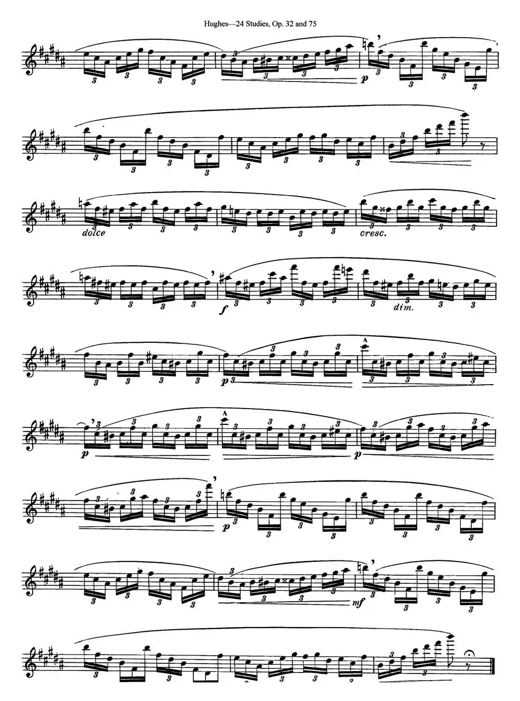 胡埃斯24首长笛练习曲Op.32（NO.21）