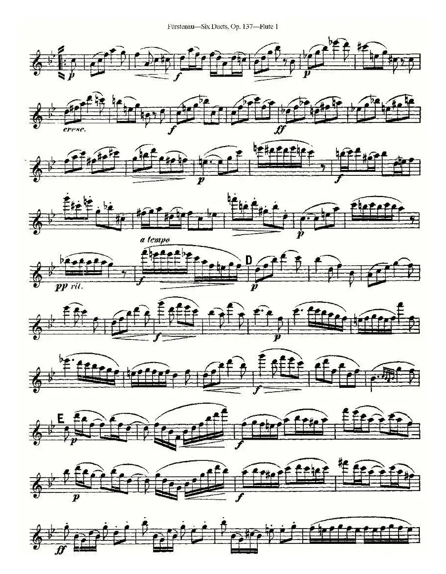 Six Duets, Op.137 之五（二重奏 六首作品 137号）