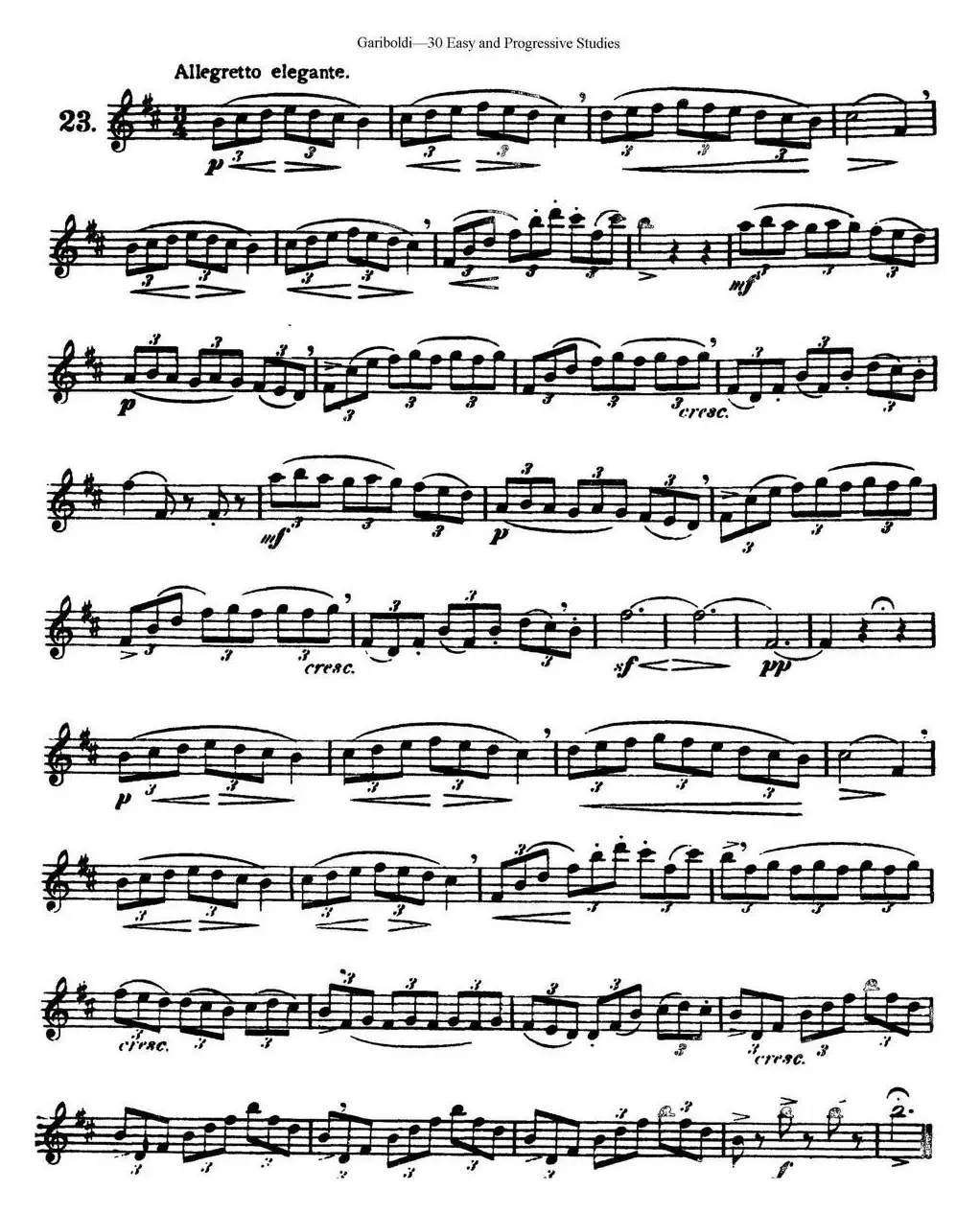三十首基础及提高练习曲（NO.23）