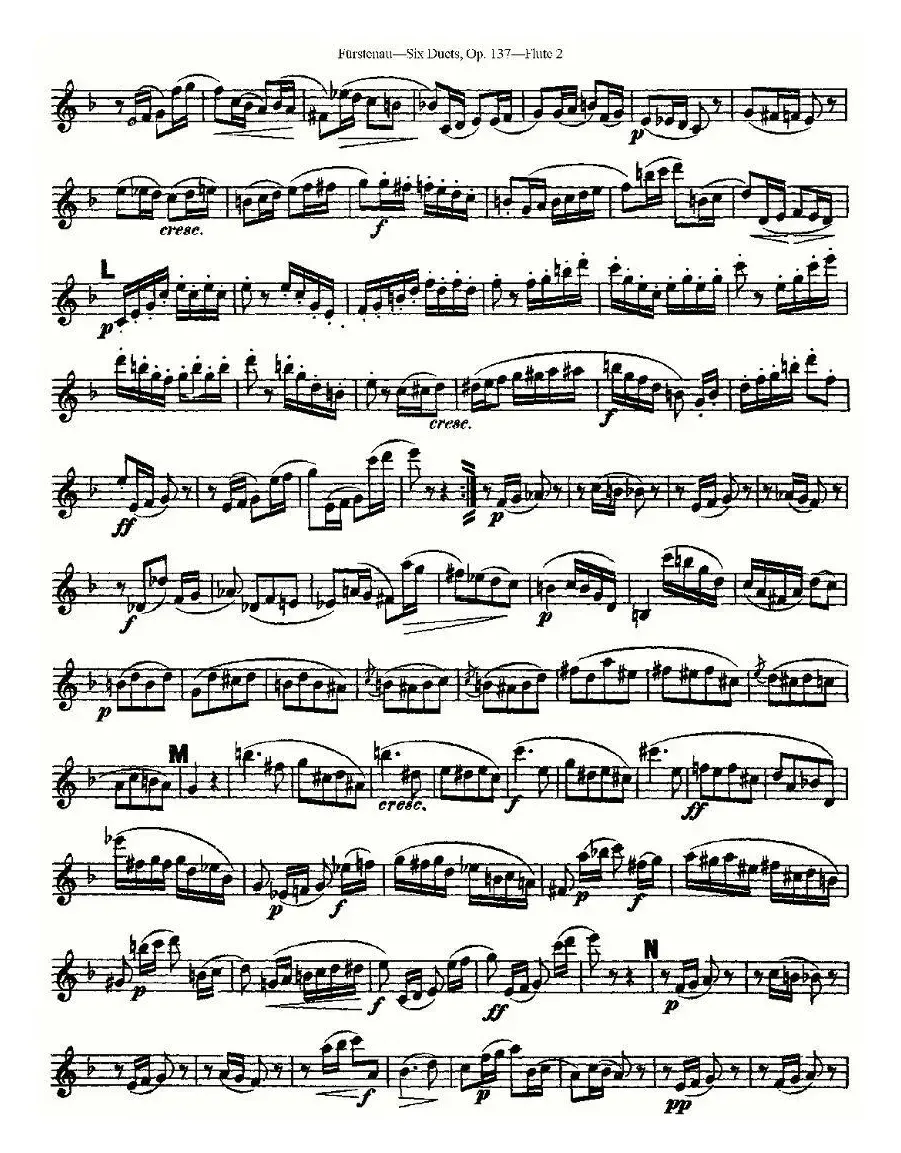 Six Duets, Op.137 之三（二重奏 六首作品 137号）