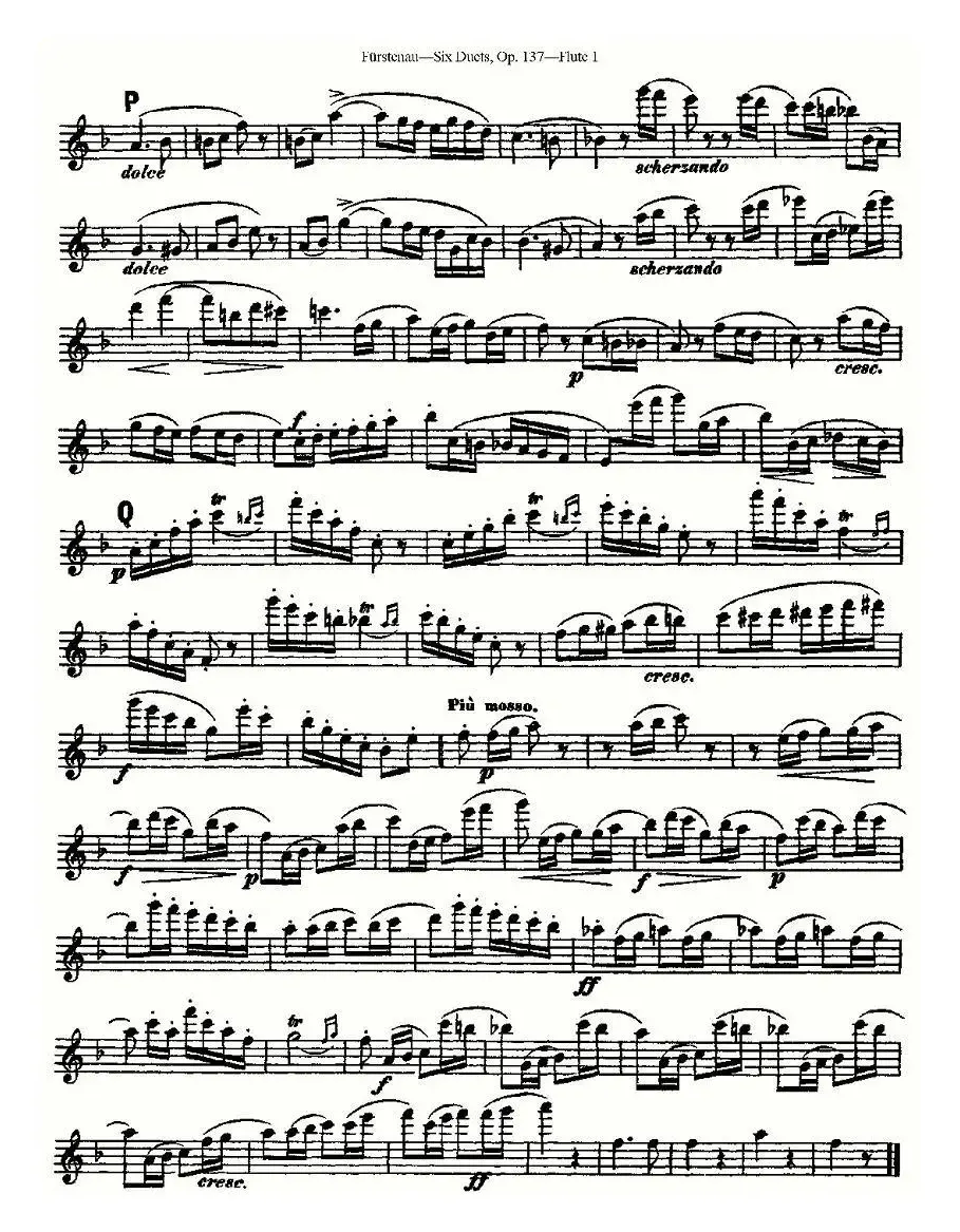 Six Duets, Op.137 之三（二重奏 六首作品 137号）