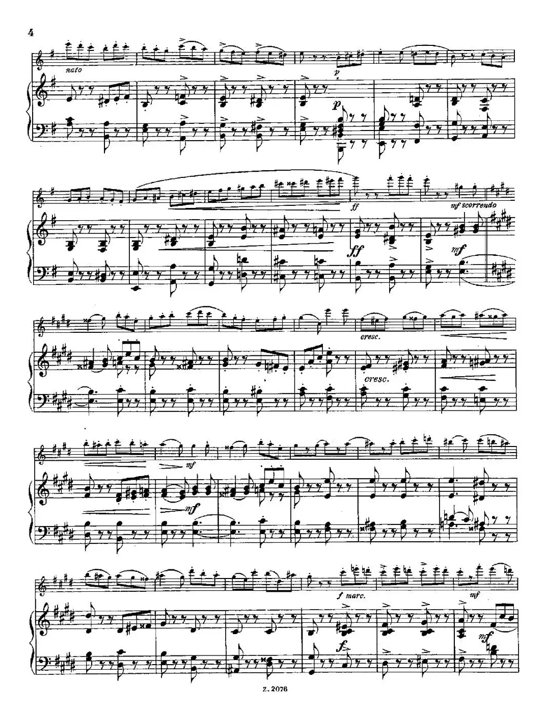 Tarantelle（Op.55 No.8）（长笛+钢琴伴奏）