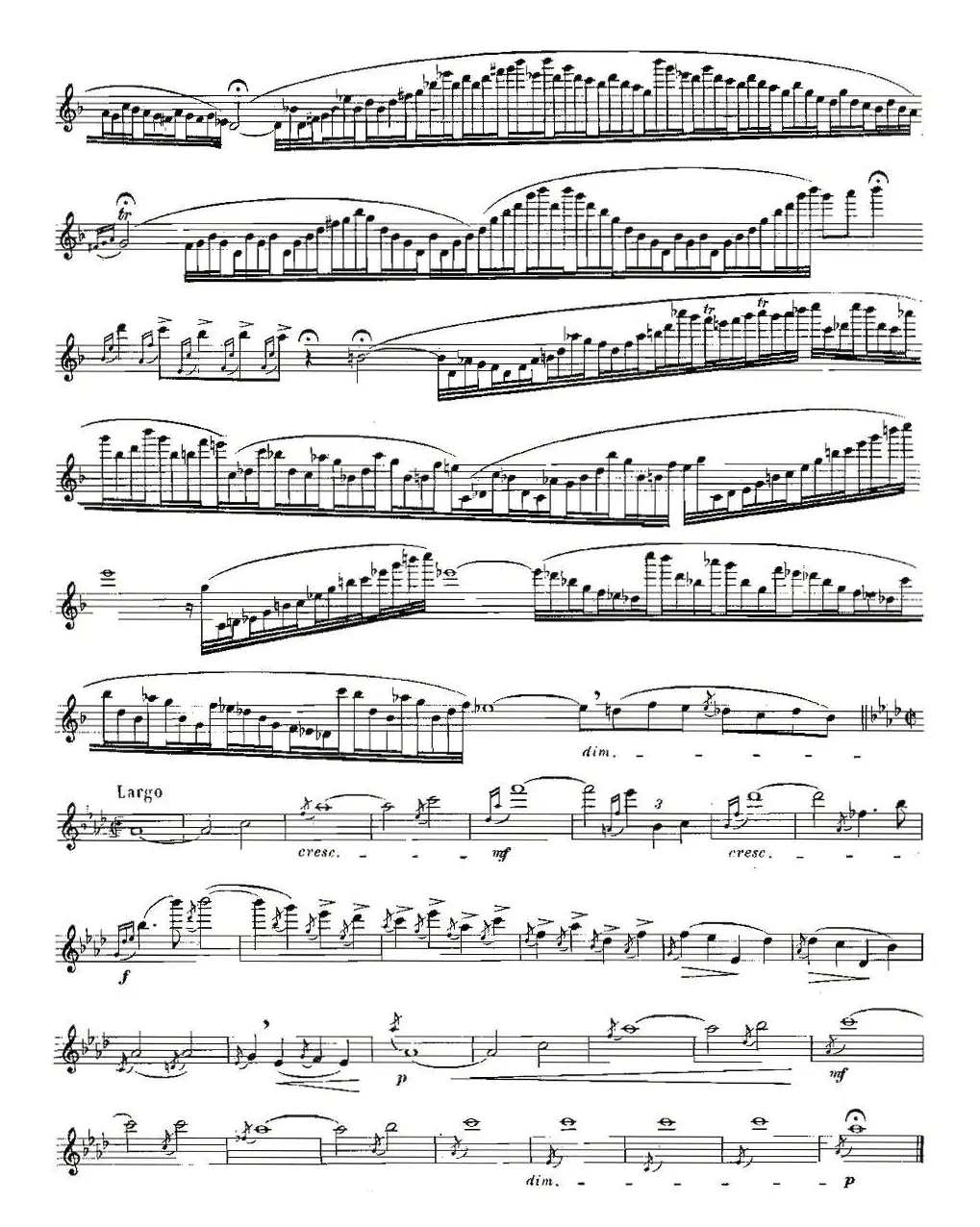 基于维尼亚夫斯基练习曲的10首长笛练习曲之4（Moyse - 10 Studies After Wieniawski）