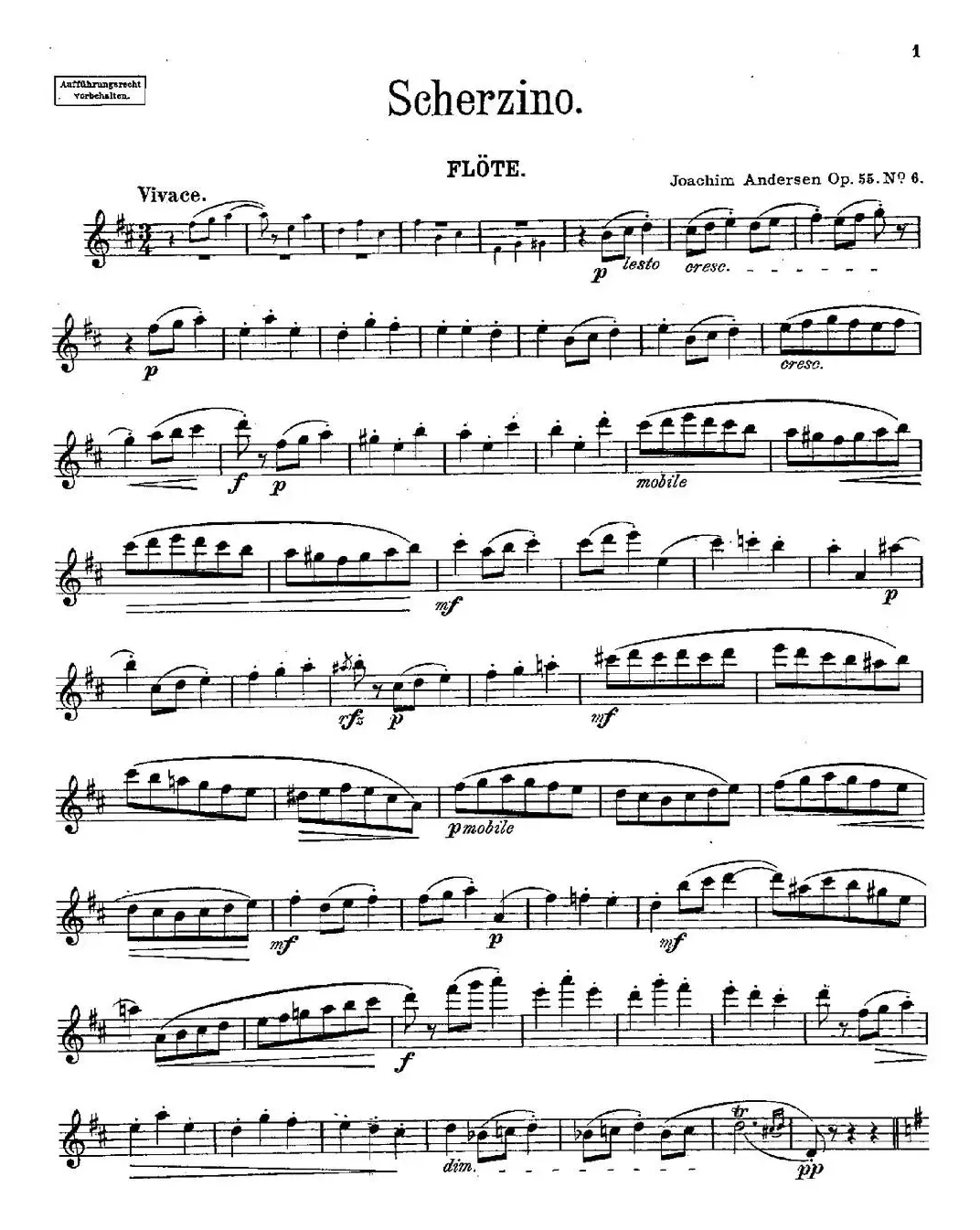 Scherzino（Op.55 No.6）