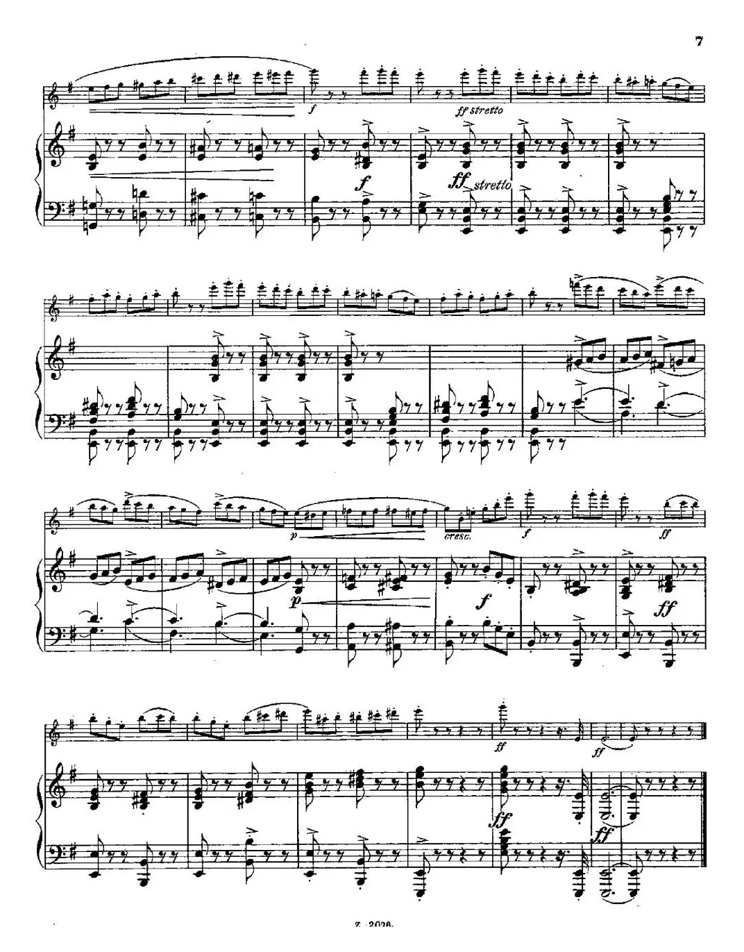 Tarantelle（Op.55 No.8）（长笛+钢琴伴奏）