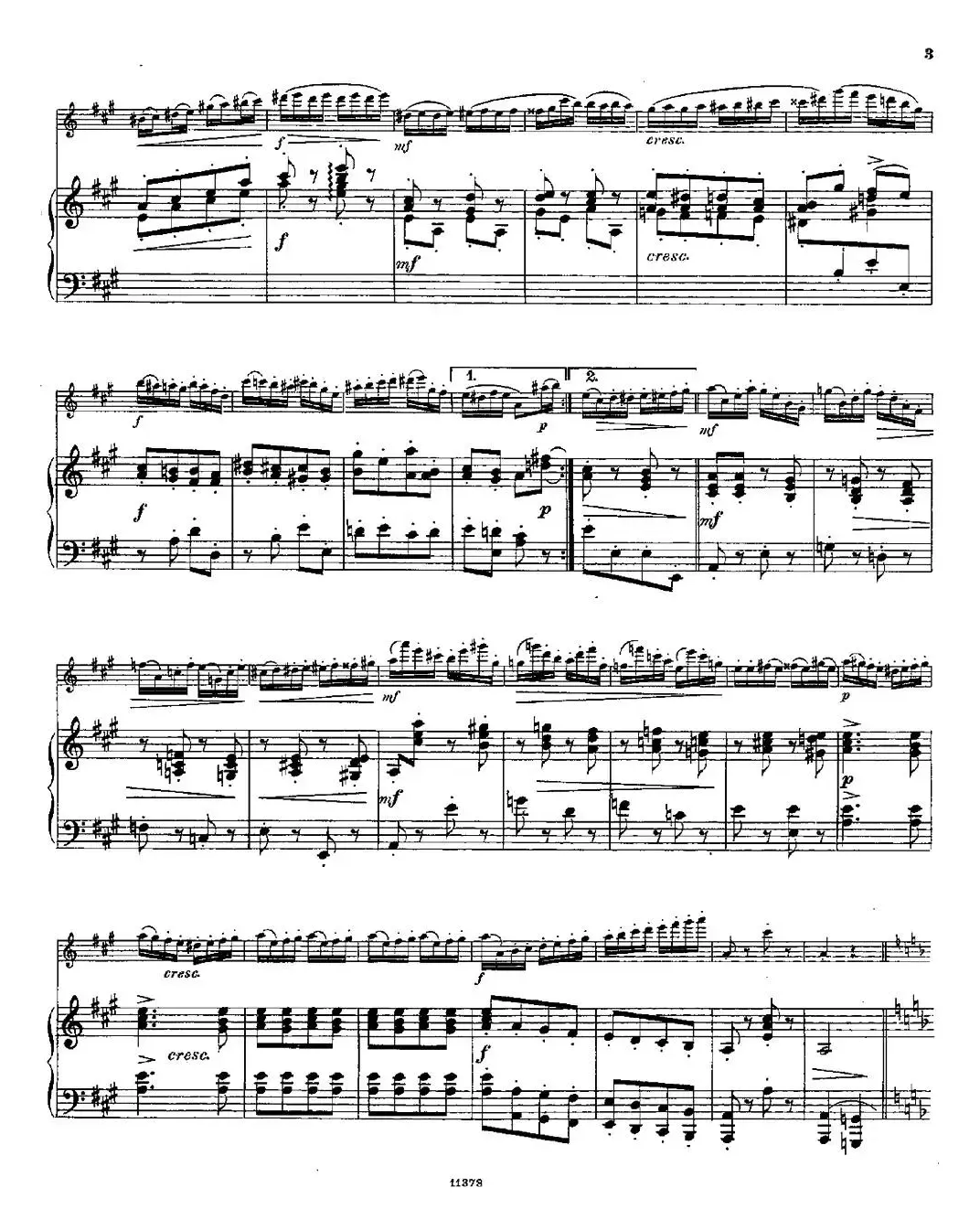 Le Tourbillon（Op.57 No.3）（长笛+钢琴伴奏）