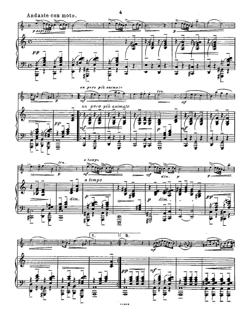 Fantaisies nationales. Op. 59, 6. （长笛+钢琴伴奏）