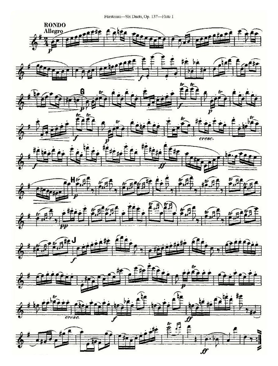 Six Duets, Op.137 之二（二重奏 六首作品 137号）