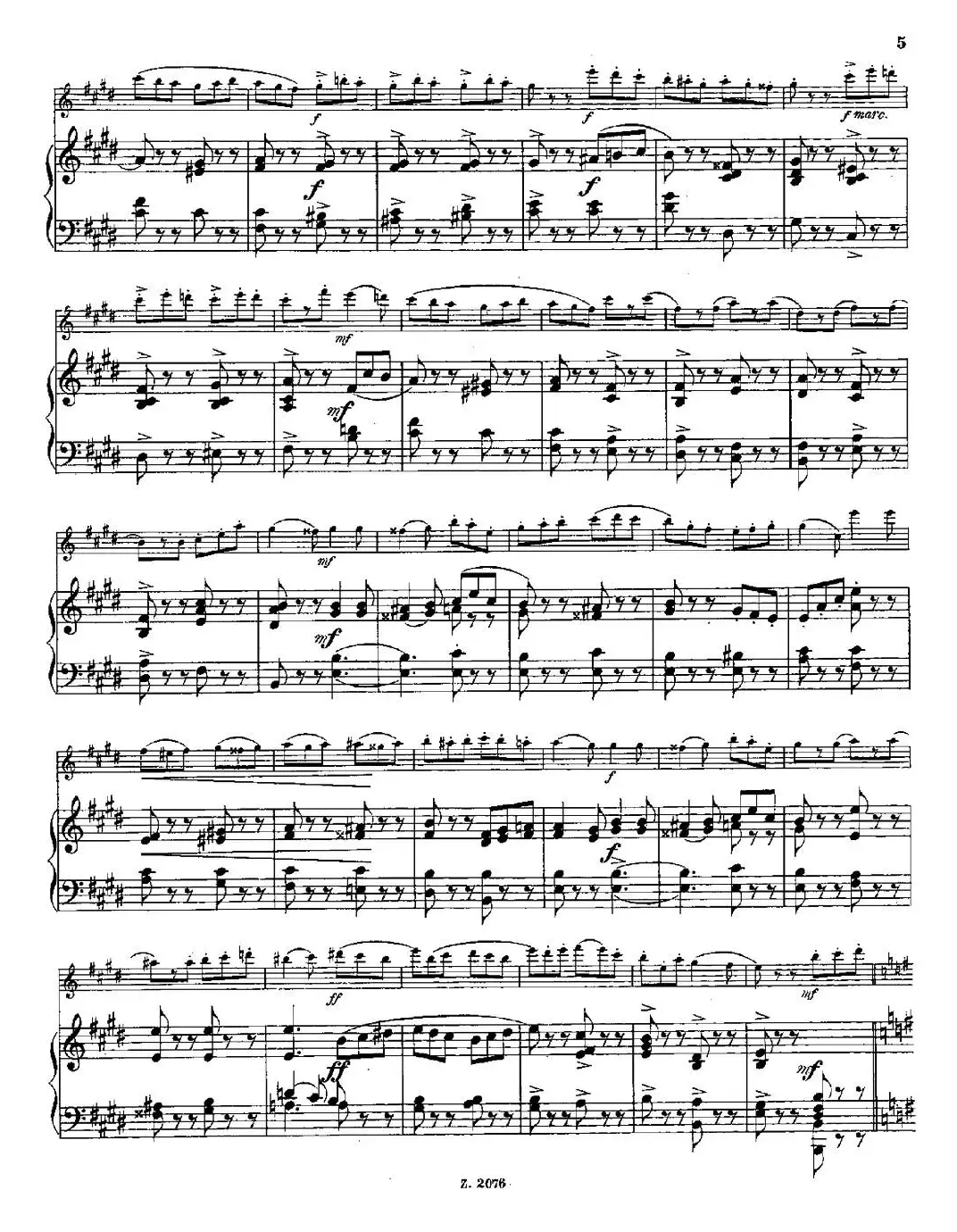 Tarantelle（Op.55 No.8）（长笛+钢琴伴奏）