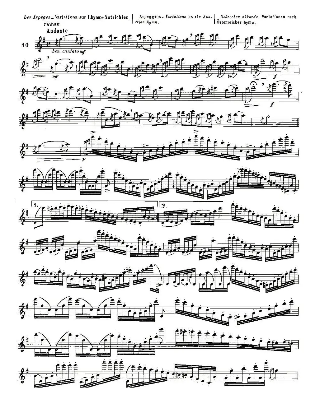 基于维尼亚夫斯基练习曲的10首长笛练习曲之10（Moyse - 10 Studies After Wieniawski）