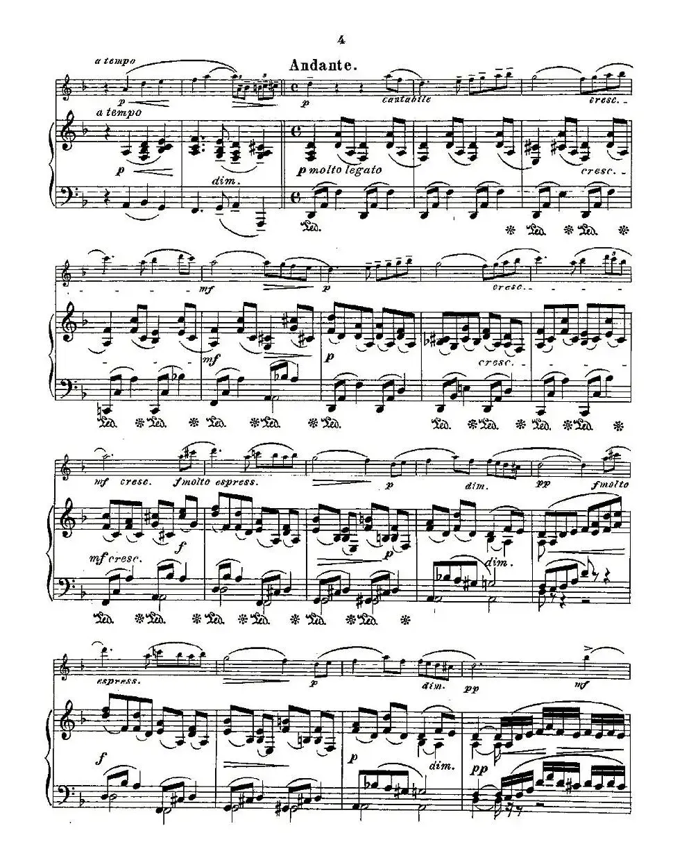 Fantaisies nationales. Op. 59, 4. （长笛+钢琴伴奏）