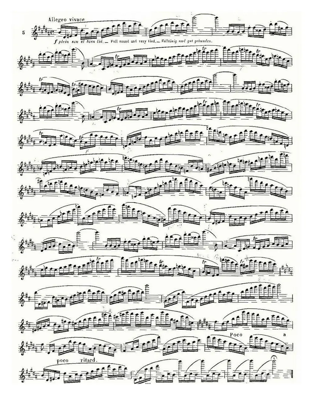 基于维尼亚夫斯基练习曲的10首长笛练习曲之5（Moyse - 10 Studies After Wieniawski）