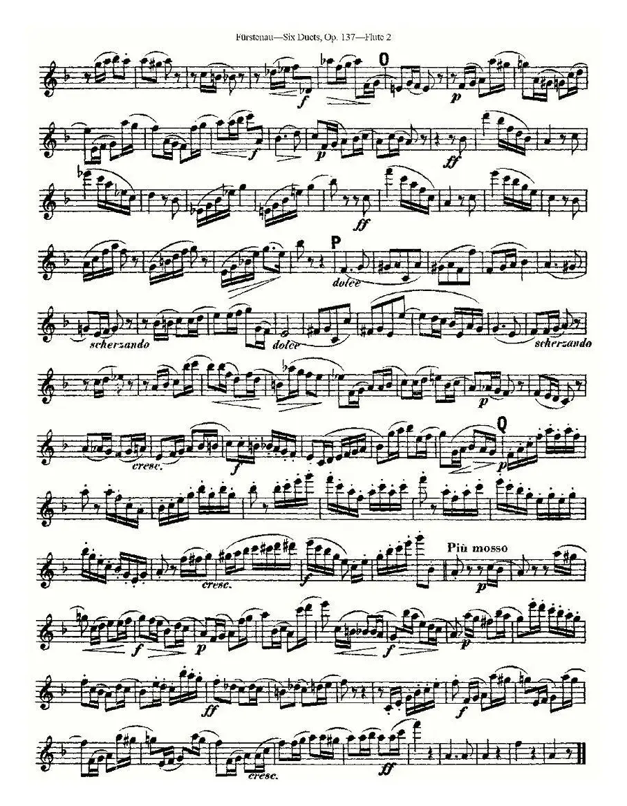 Six Duets, Op.137 之三（二重奏 六首作品 137号）